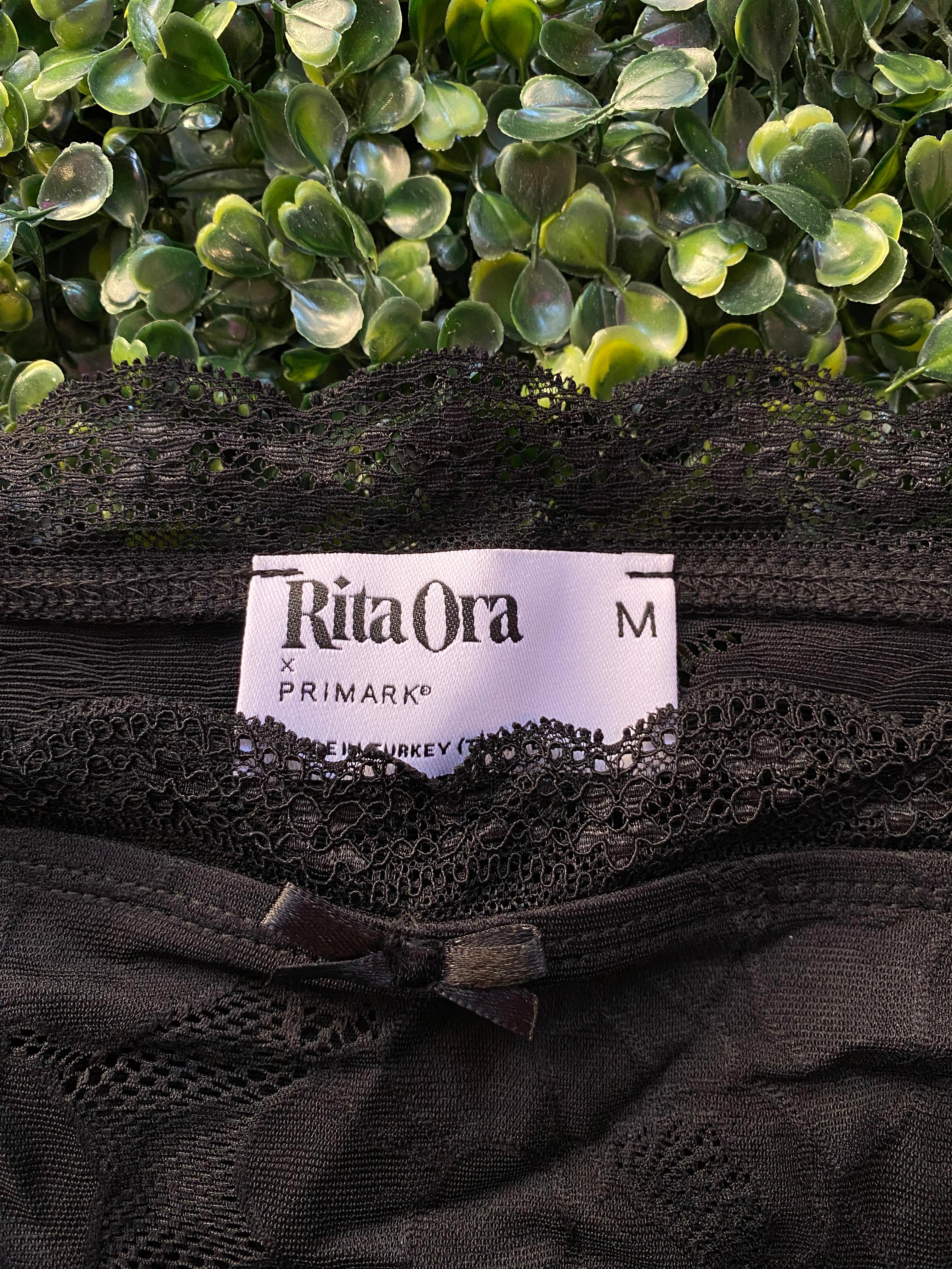 Rita Ora x Primark Black Floral Lace Maxi Skirt