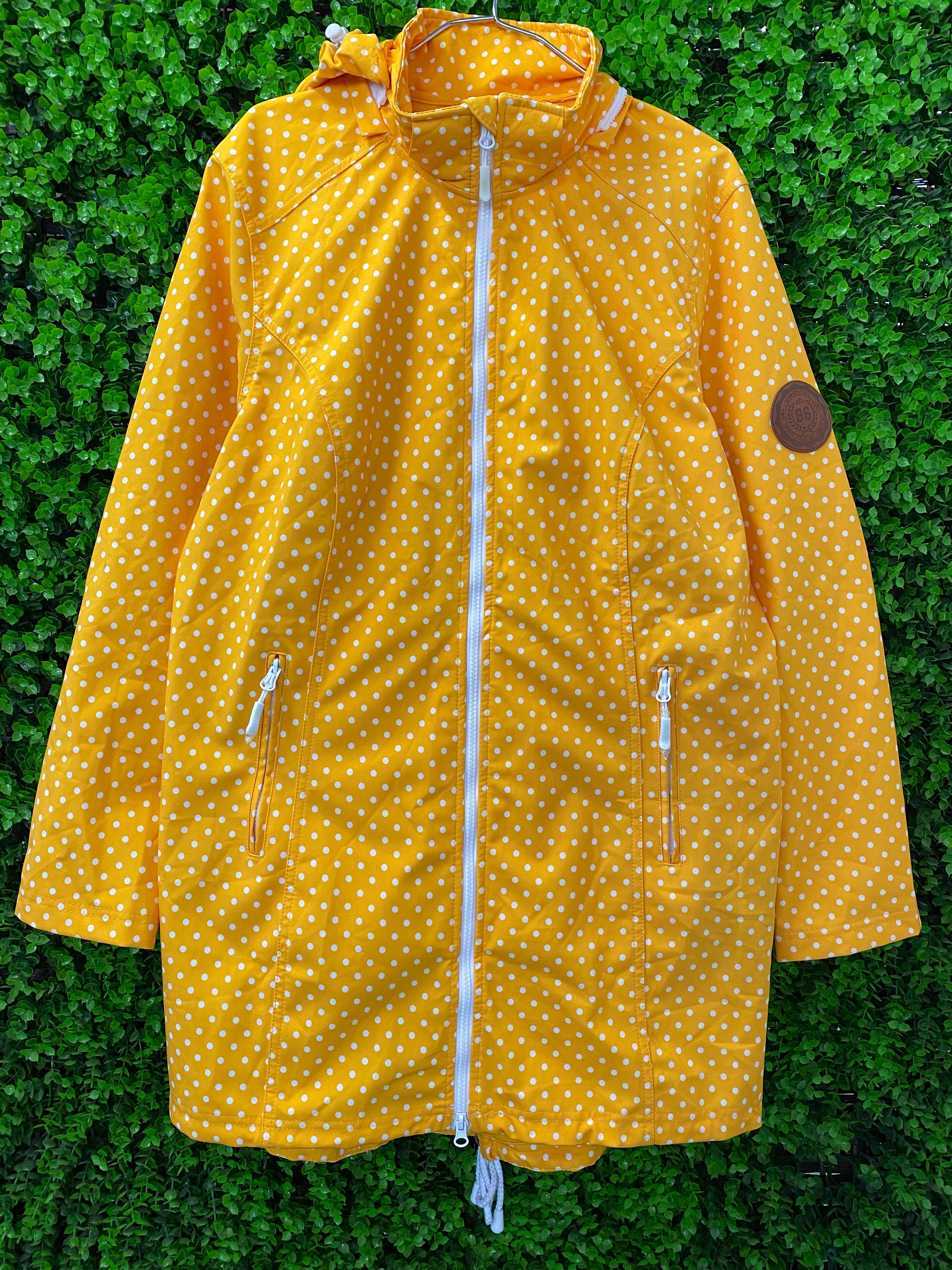 BPC Sport Yellow Polka-Dot Longline Jacket