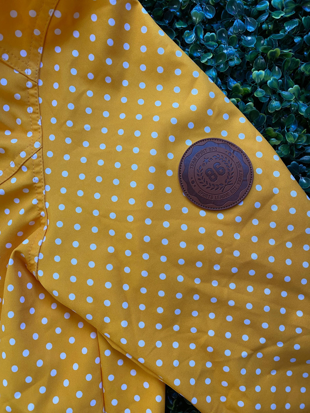 BPC Sport Yellow Polka-Dot Longline Jacket