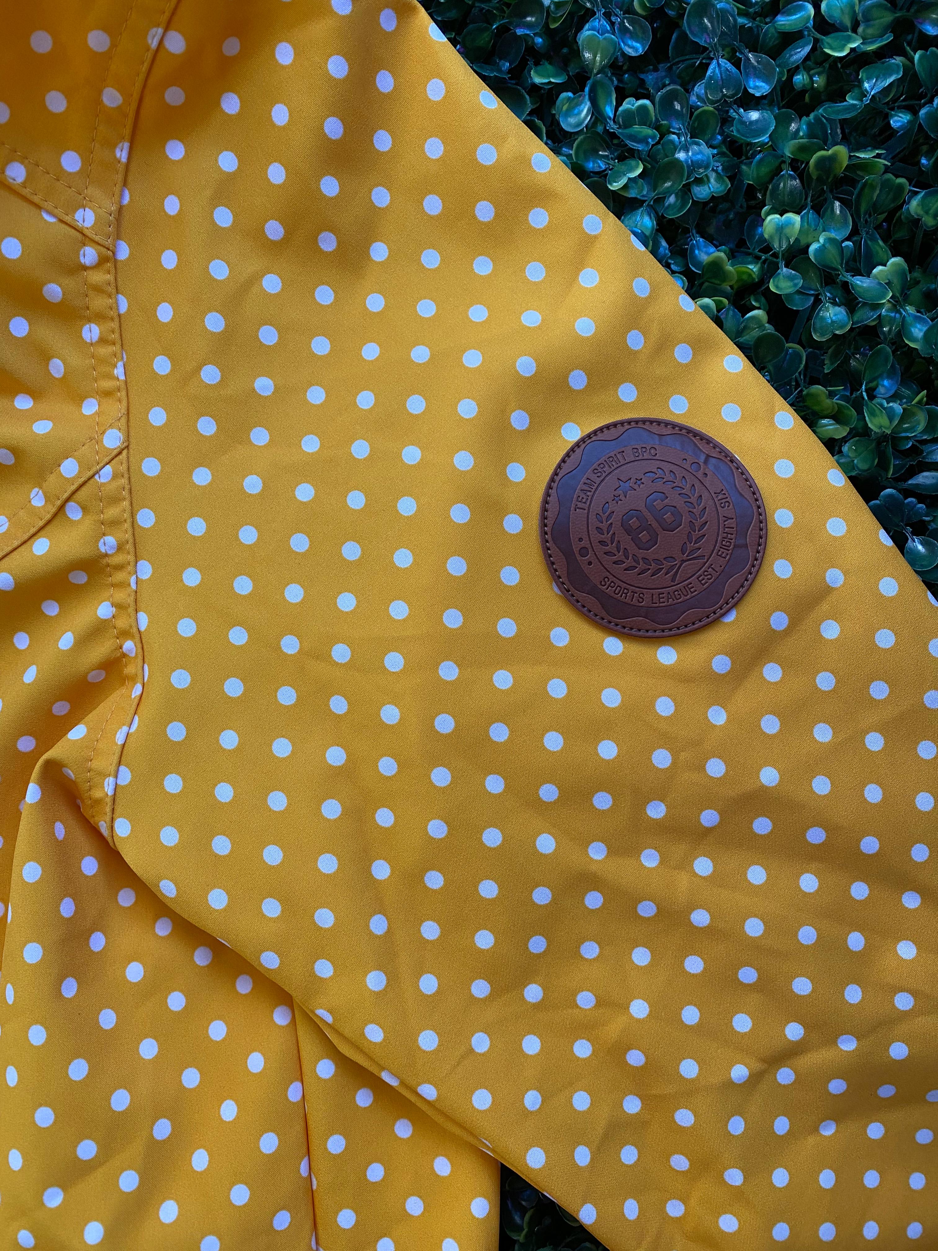 BPC Sport Yellow Polka-Dot Longline Jacket