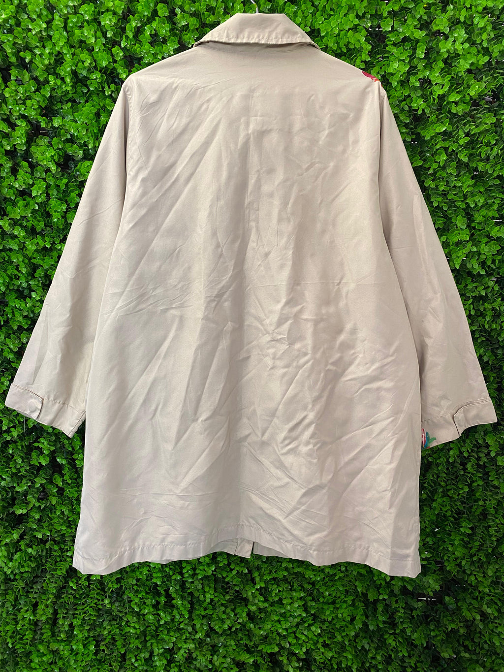 Hand-Painted Floral Longline Jacket