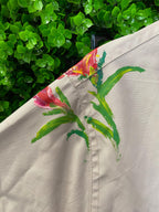 Hand-Painted Floral Longline Jacket
