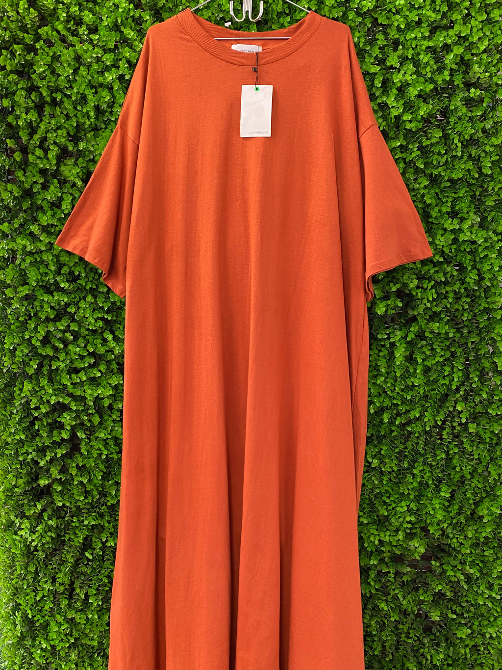 Superbalist Rust Orange Tiered Maxi T-Shirt Dress