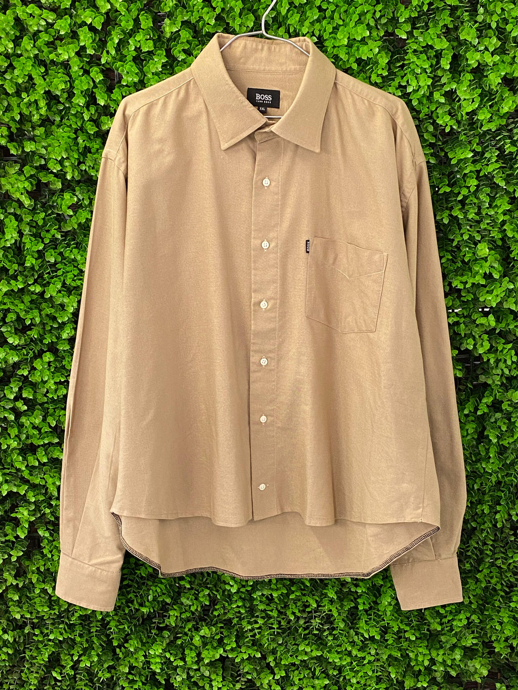 Hugo Boss Taupe Long-Sleeve Shirt