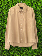 Hugo Boss Taupe Long-Sleeve Shirt
