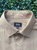 Hugo Boss Taupe Long-Sleeve Shirt