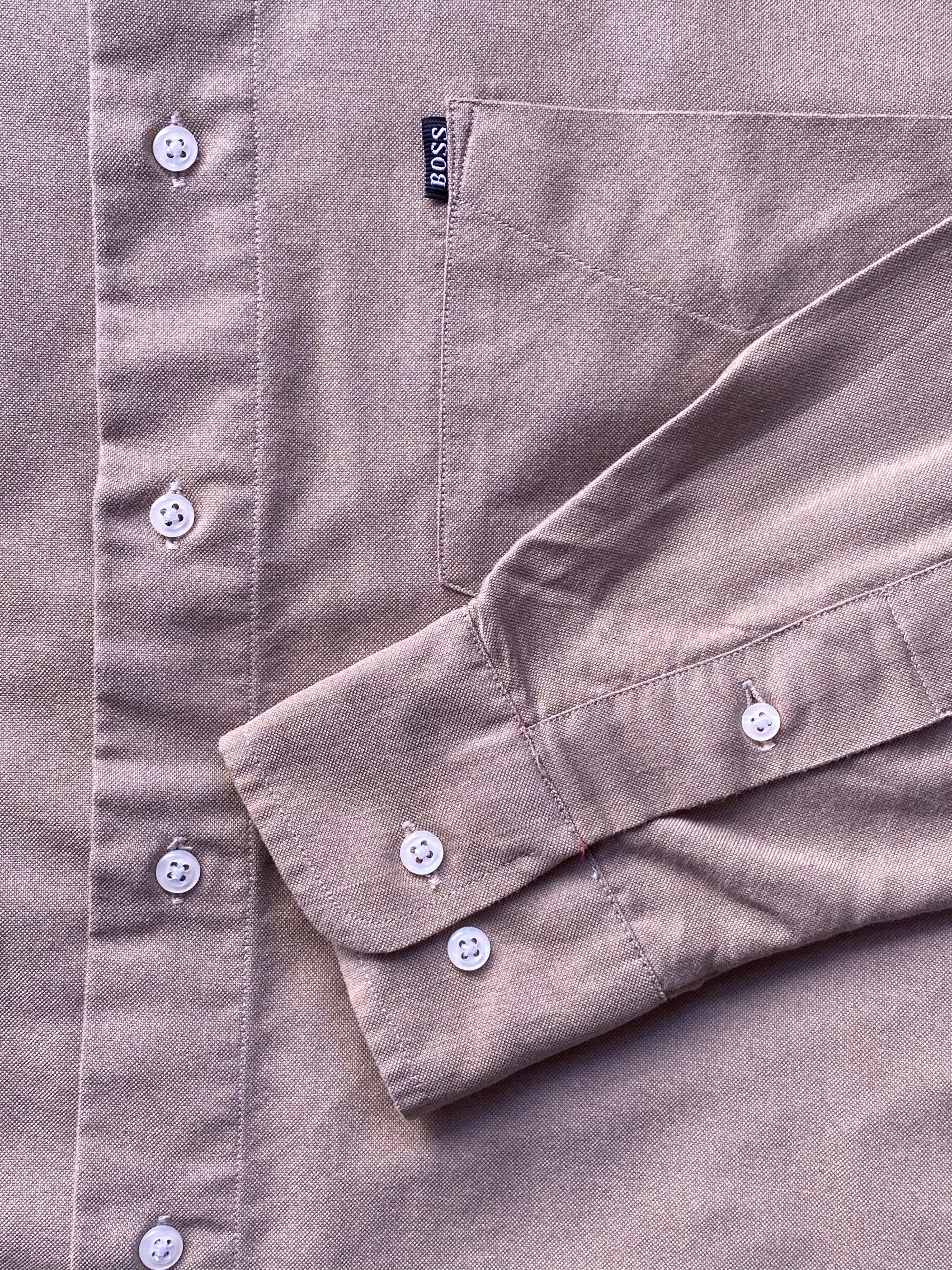 Hugo Boss Taupe Long-Sleeve Shirt