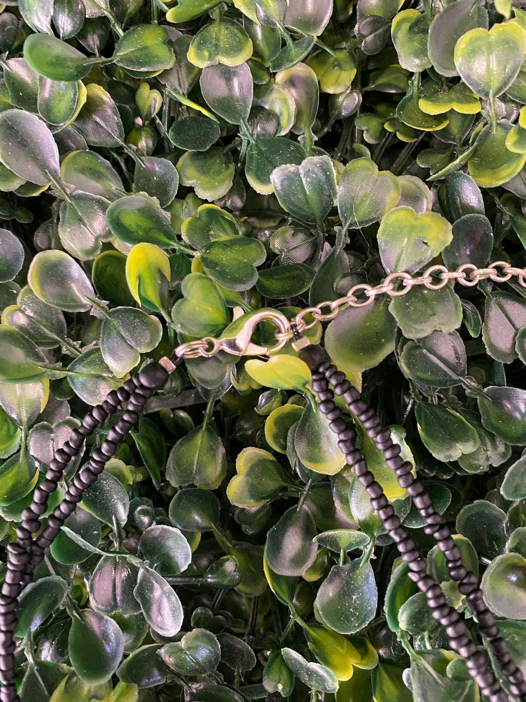 Geometric Beaded Statement Necklace