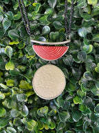 Geometric Beaded Statement Necklace
