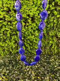 Statement Blue Beaded Necklace