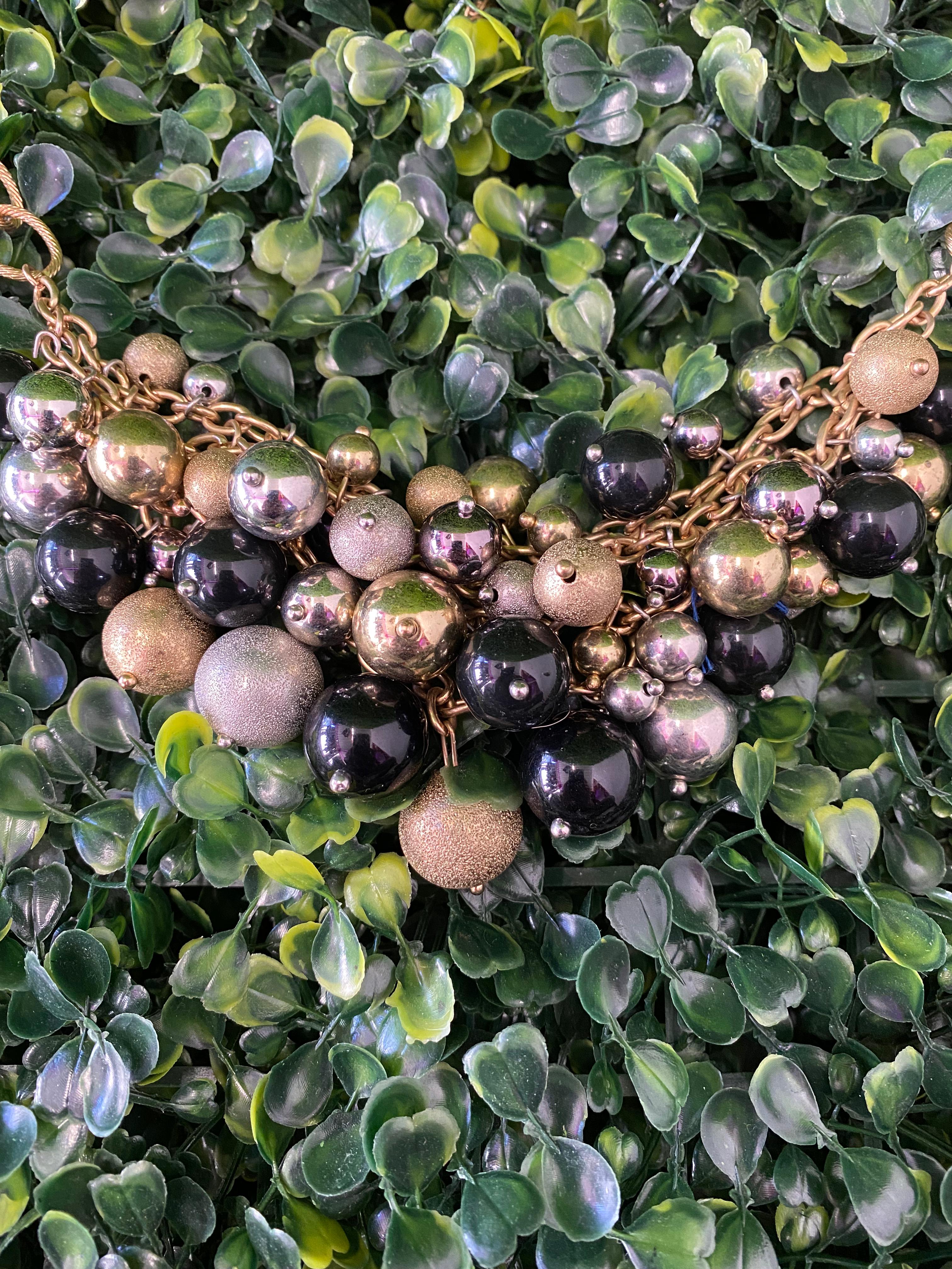 Statement Cluster Bead Necklace