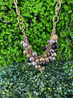 Statement Cluster Bead Necklace