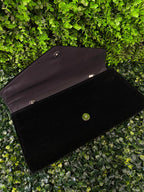 Black Velvet Evening Clutch Bag
