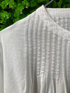 Rare Earth Safari White Pintuck Blouse
