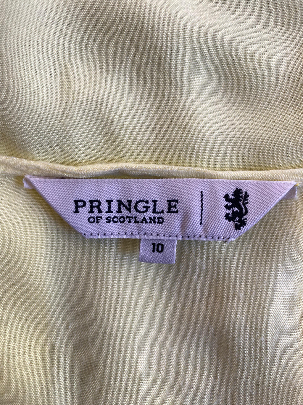 Pringle of Scotland Yellow Embroidered Tunic Dress