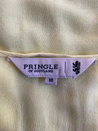Pringle of Scotland Yellow Embroidered Tunic Dress