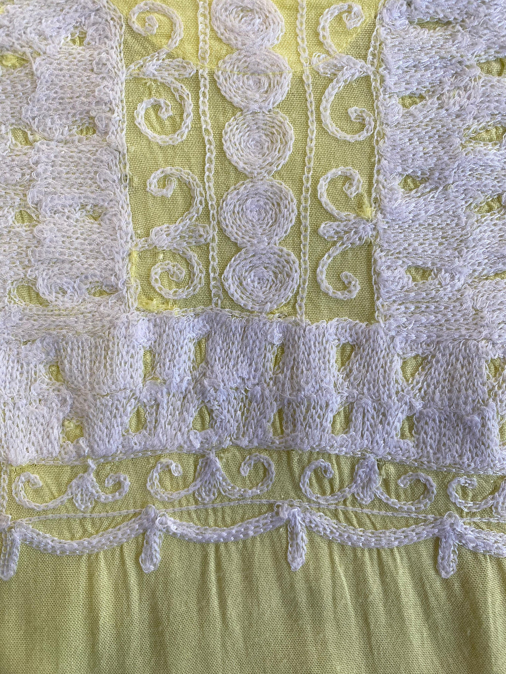 Pringle of Scotland Yellow Embroidered Tunic Dress