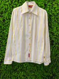 Life by Andre Martin White & Yellow Striped Shirt