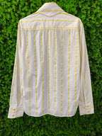 Life by Andre Martin White & Yellow Striped Shirt