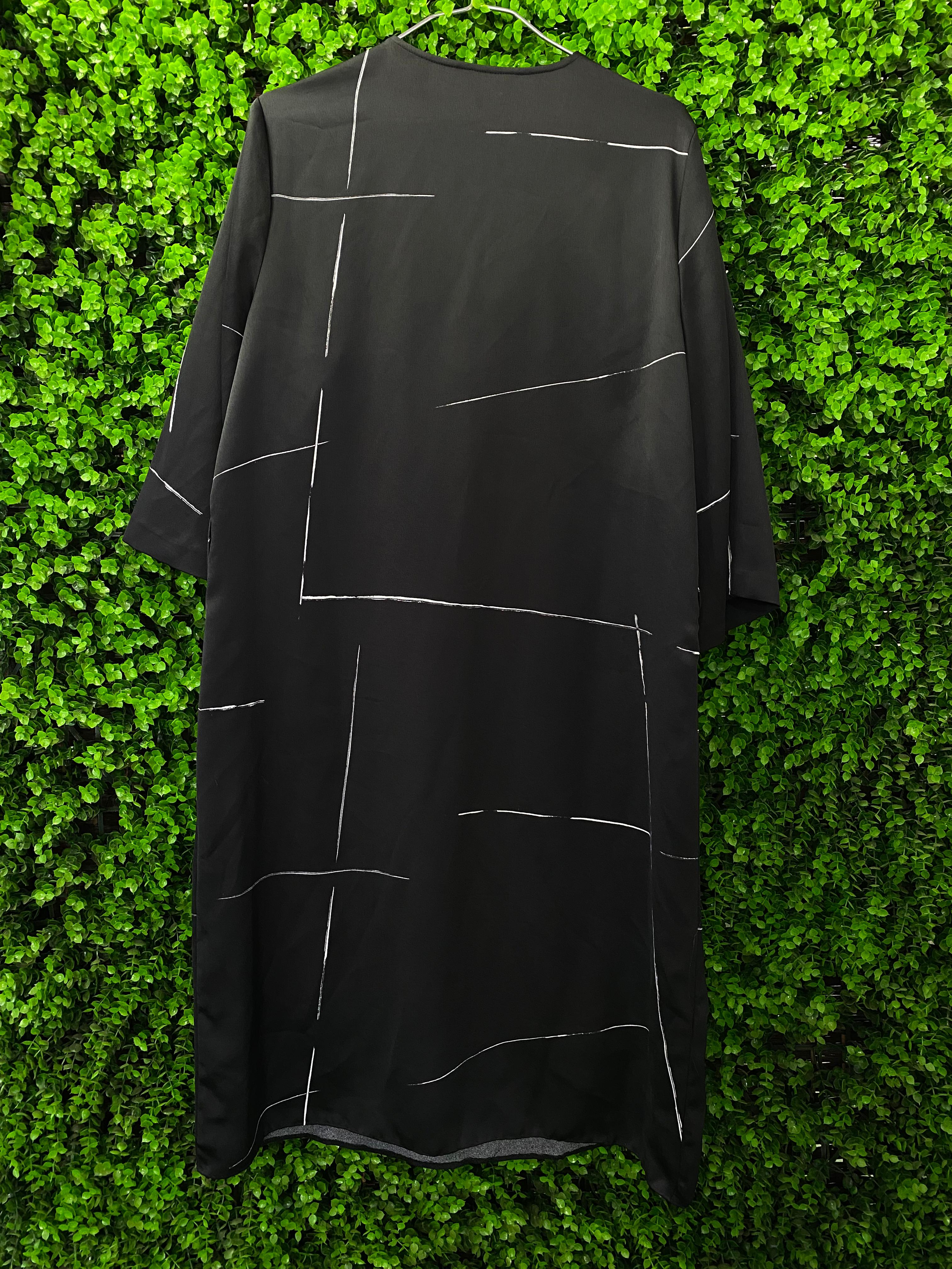 Studio.W Black Printed Shift Dress