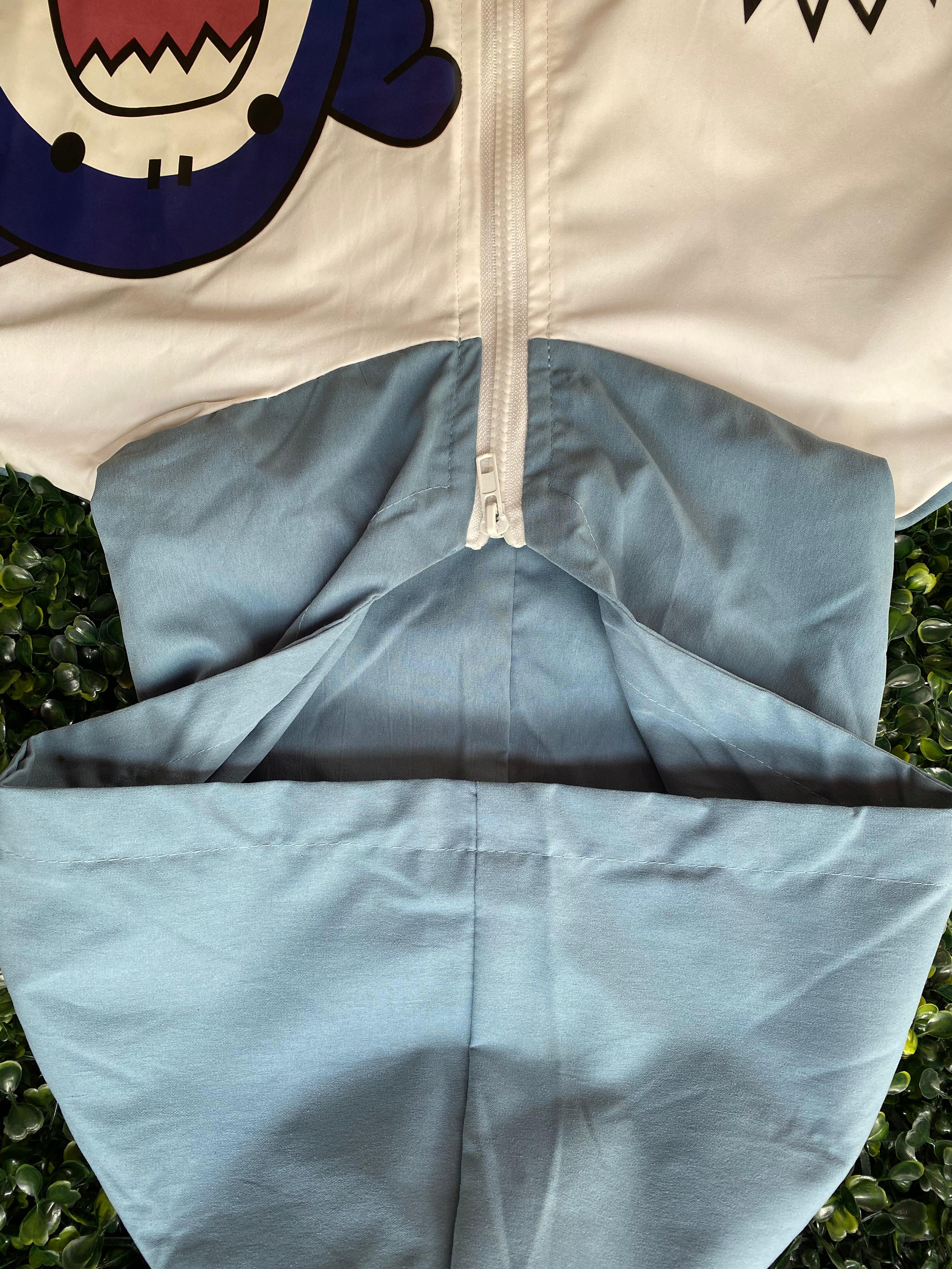 Playful Shark Graphic Hooded Jacket