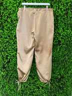 Gold Satin Cargo Pants