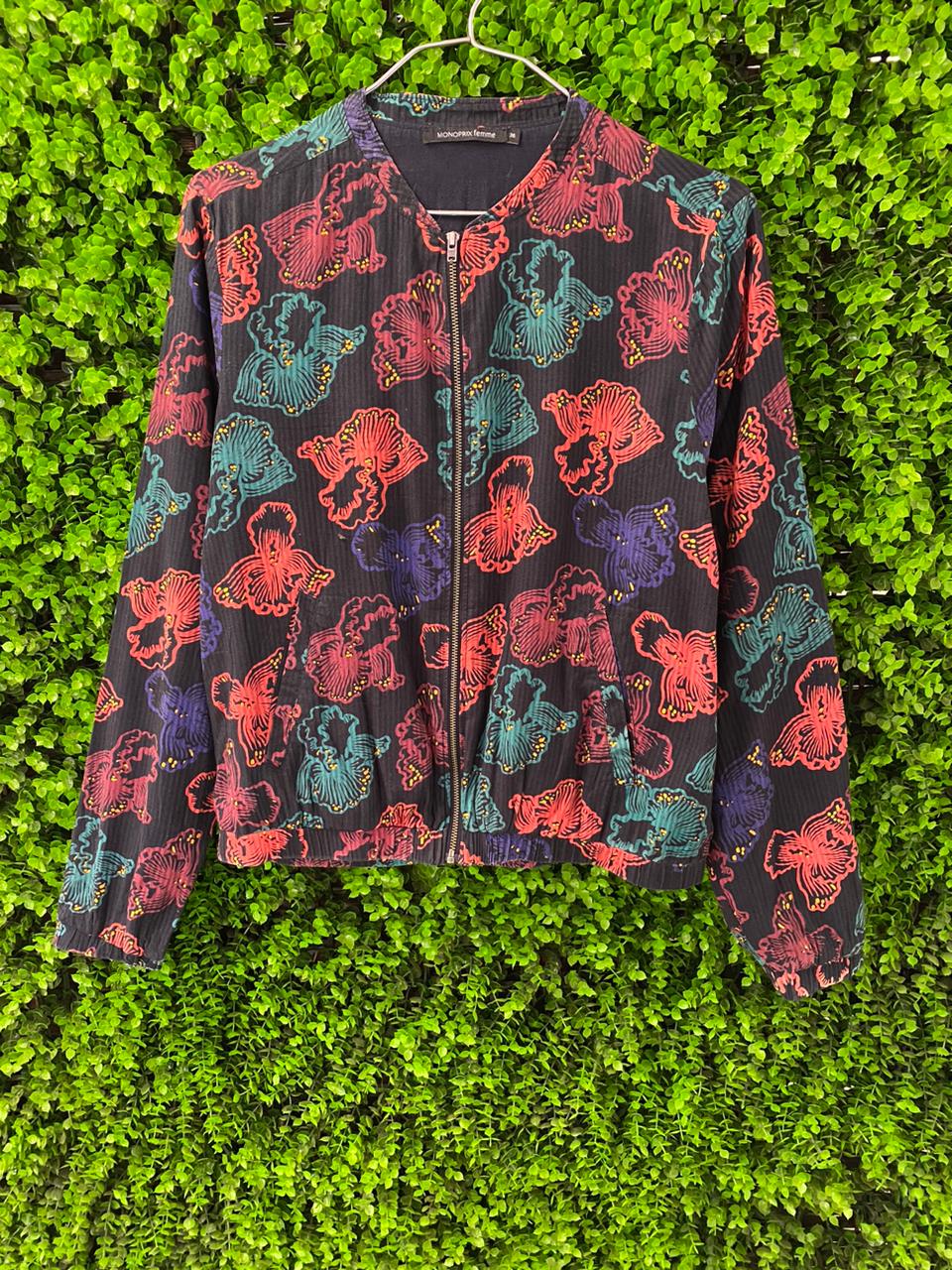 Monoprix Femme Floral Zip Jacket