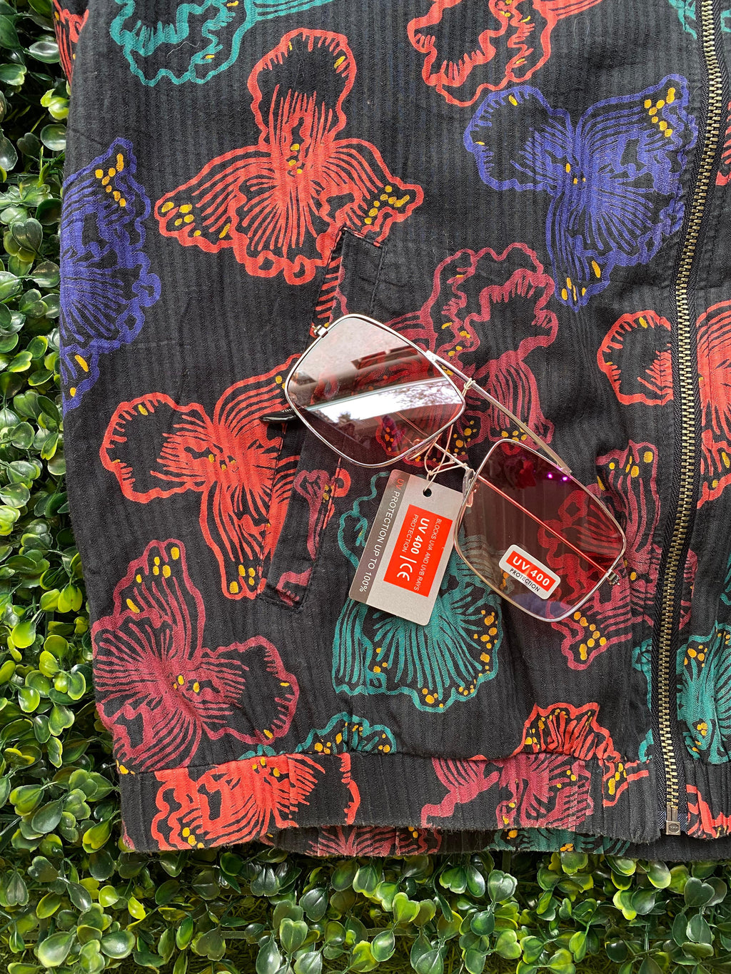 Monoprix Femme Floral Zip Jacket