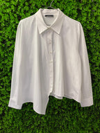 Trendyol White Wrap-Front Shirt
