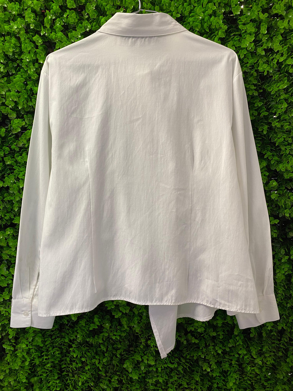 Trendyol White Wrap-Front Shirt