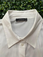Trendyol White Wrap-Front Shirt