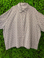 Paisley Print Oversized Button-Up Shirt
