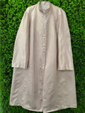 A Ju-Ila Creation Champagne Textured Longline Jacket