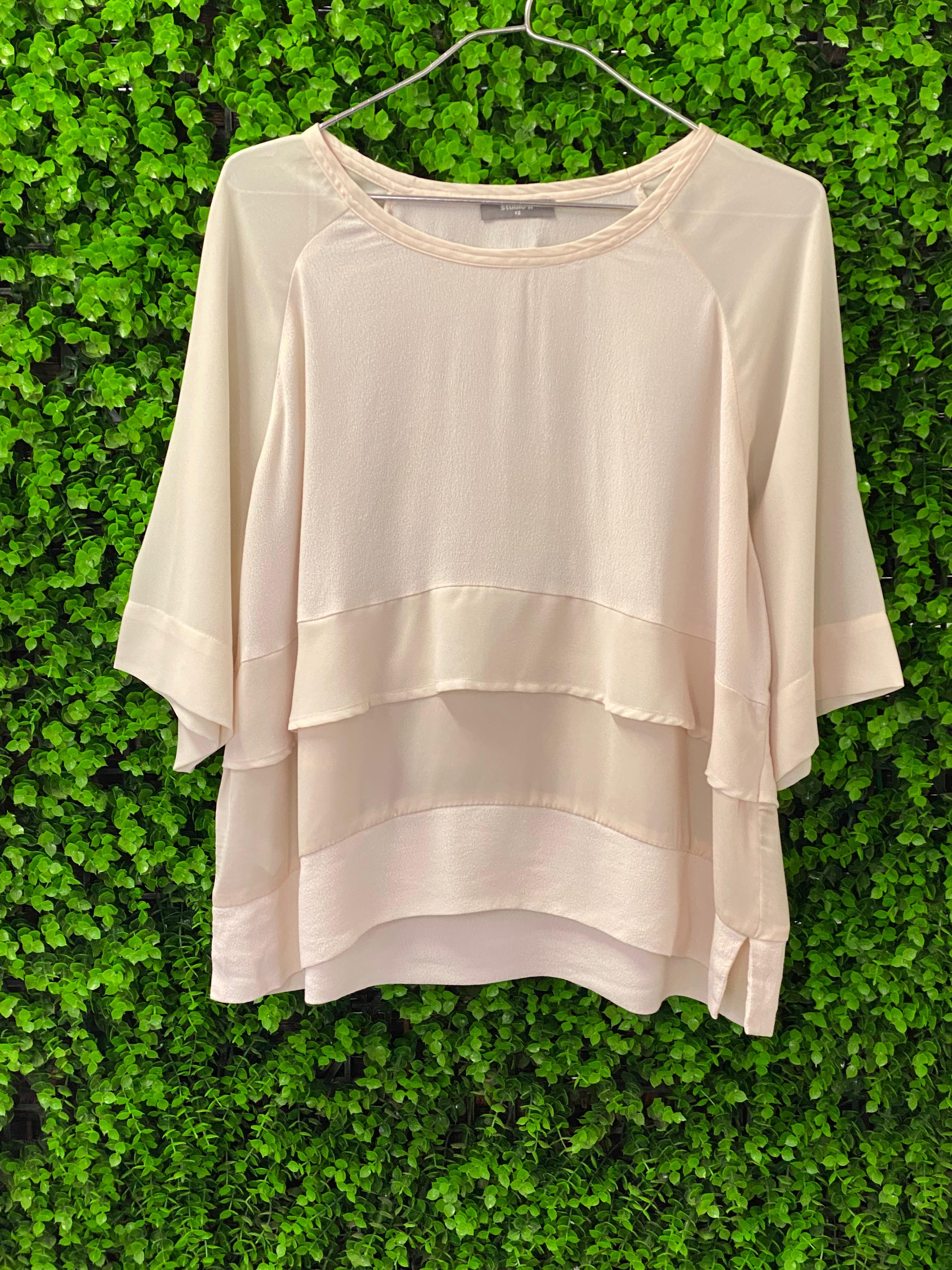 Studio.W Layered Cream Blouse