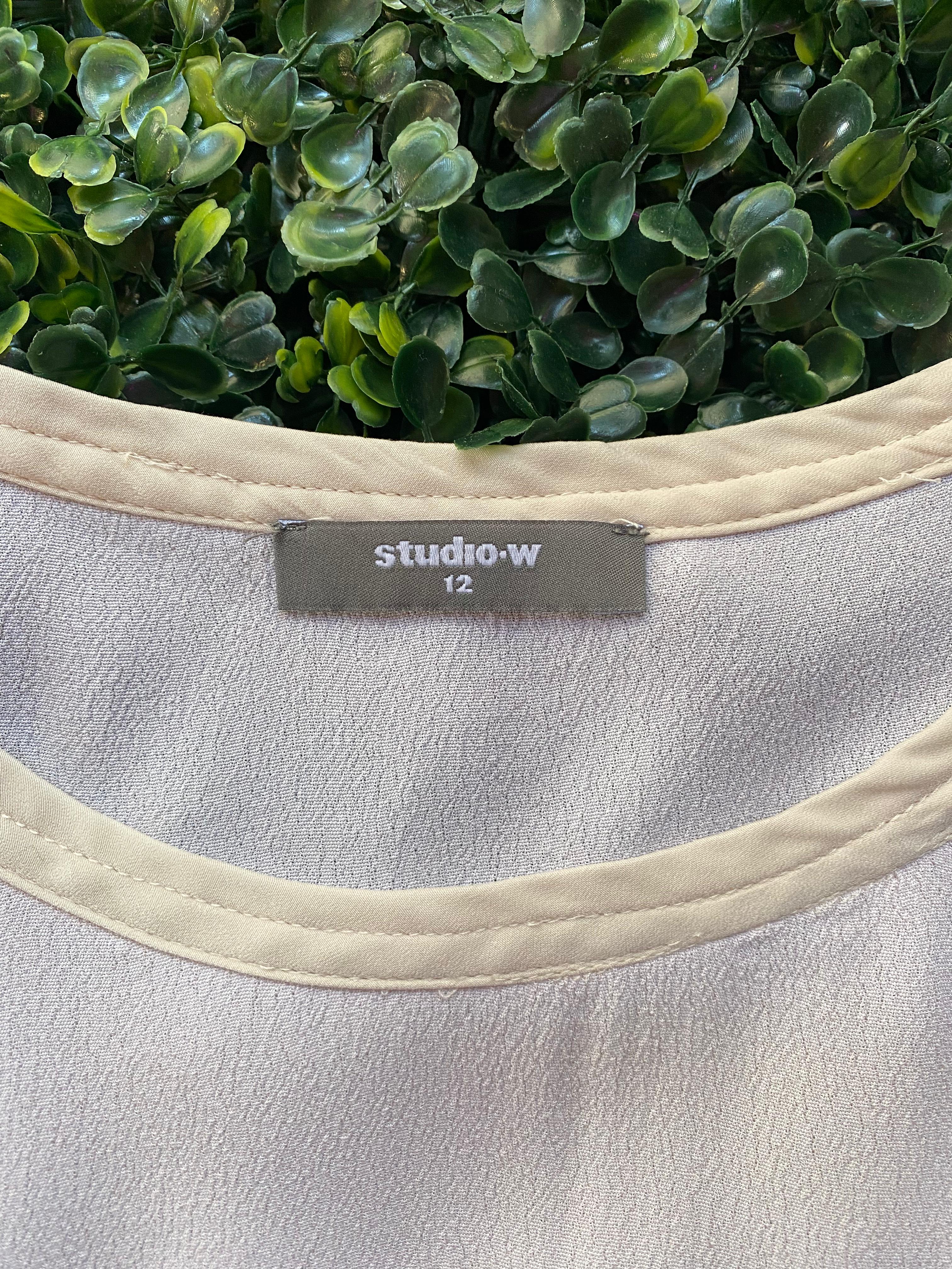 Studio.W Layered Cream Blouse