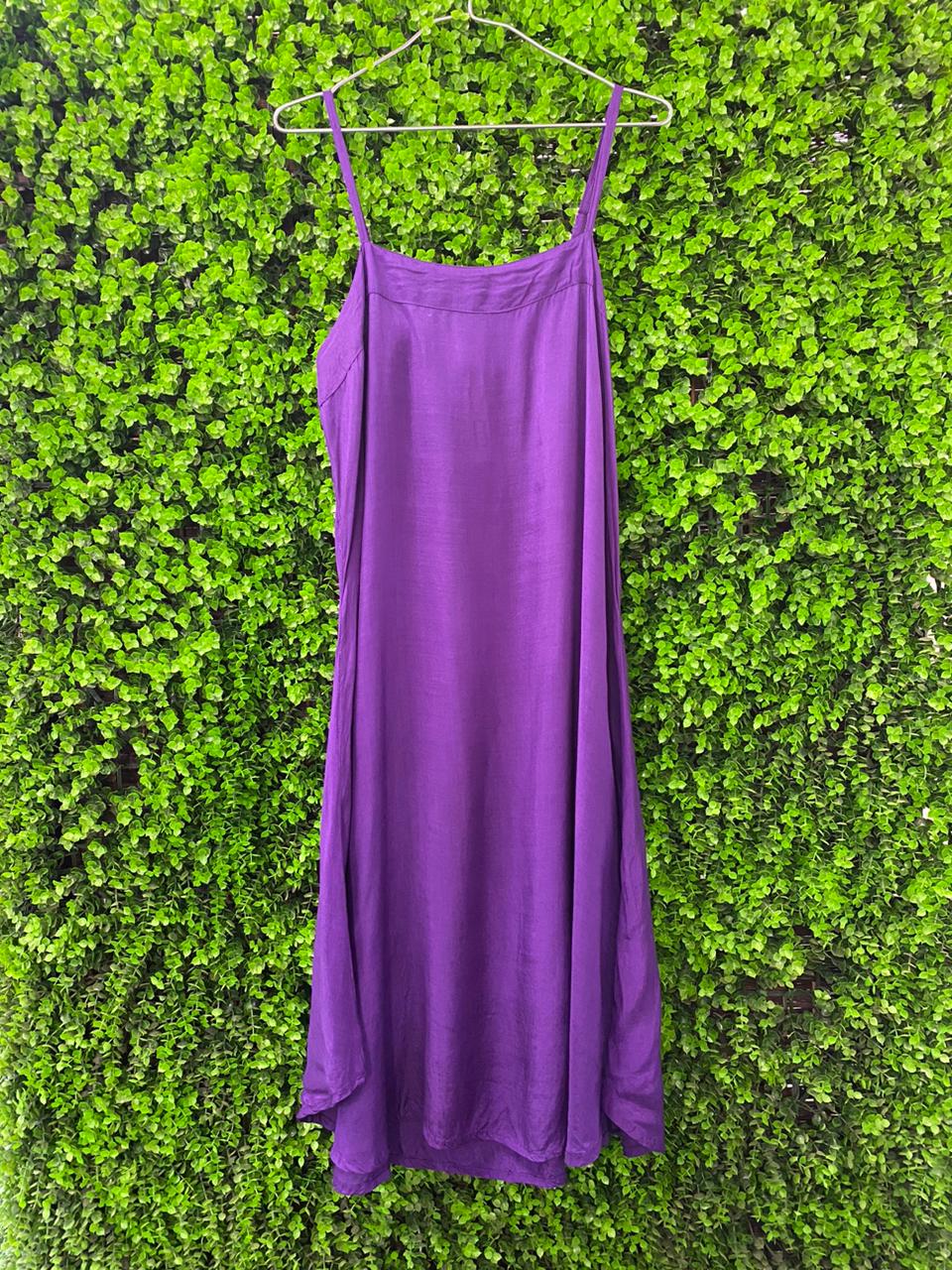 UB Creative Purple Strappy Midi Dress