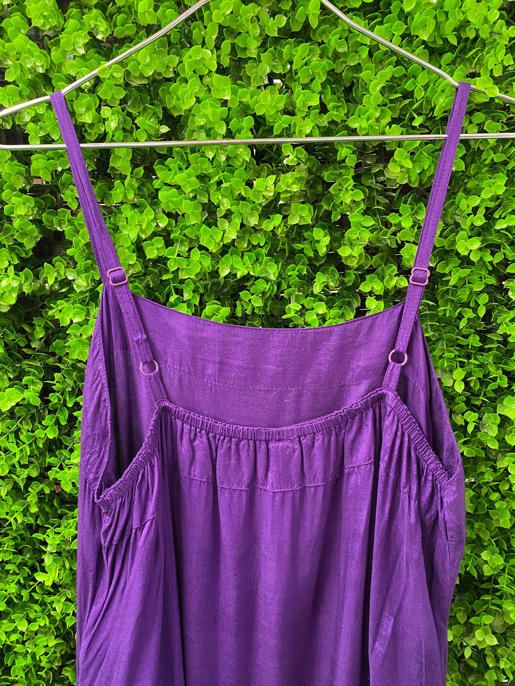UB Creative Purple Strappy Midi Dress
