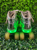 Silver Light-Up Roller Skates