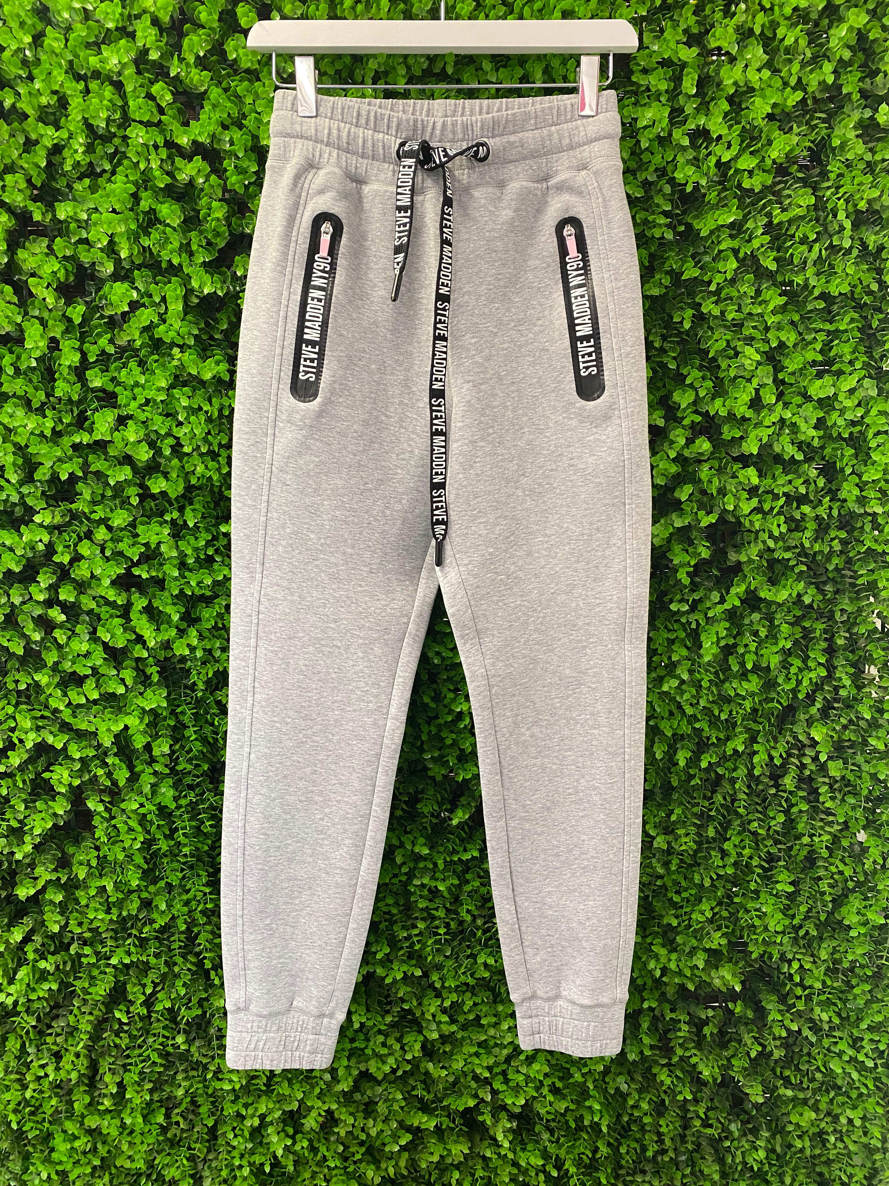Steve Madden Grey Logo Joggers