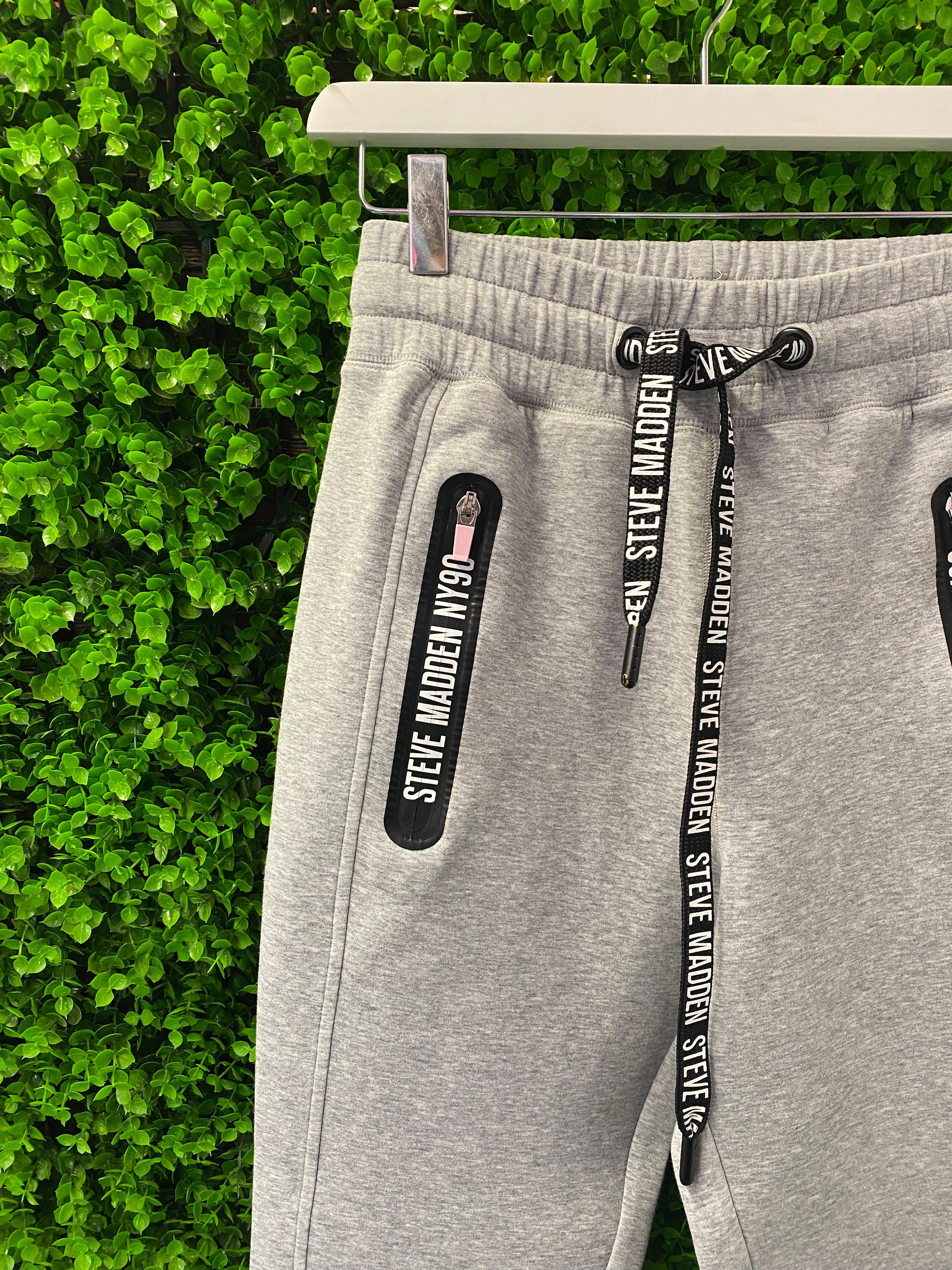 Steve Madden Grey Logo Joggers