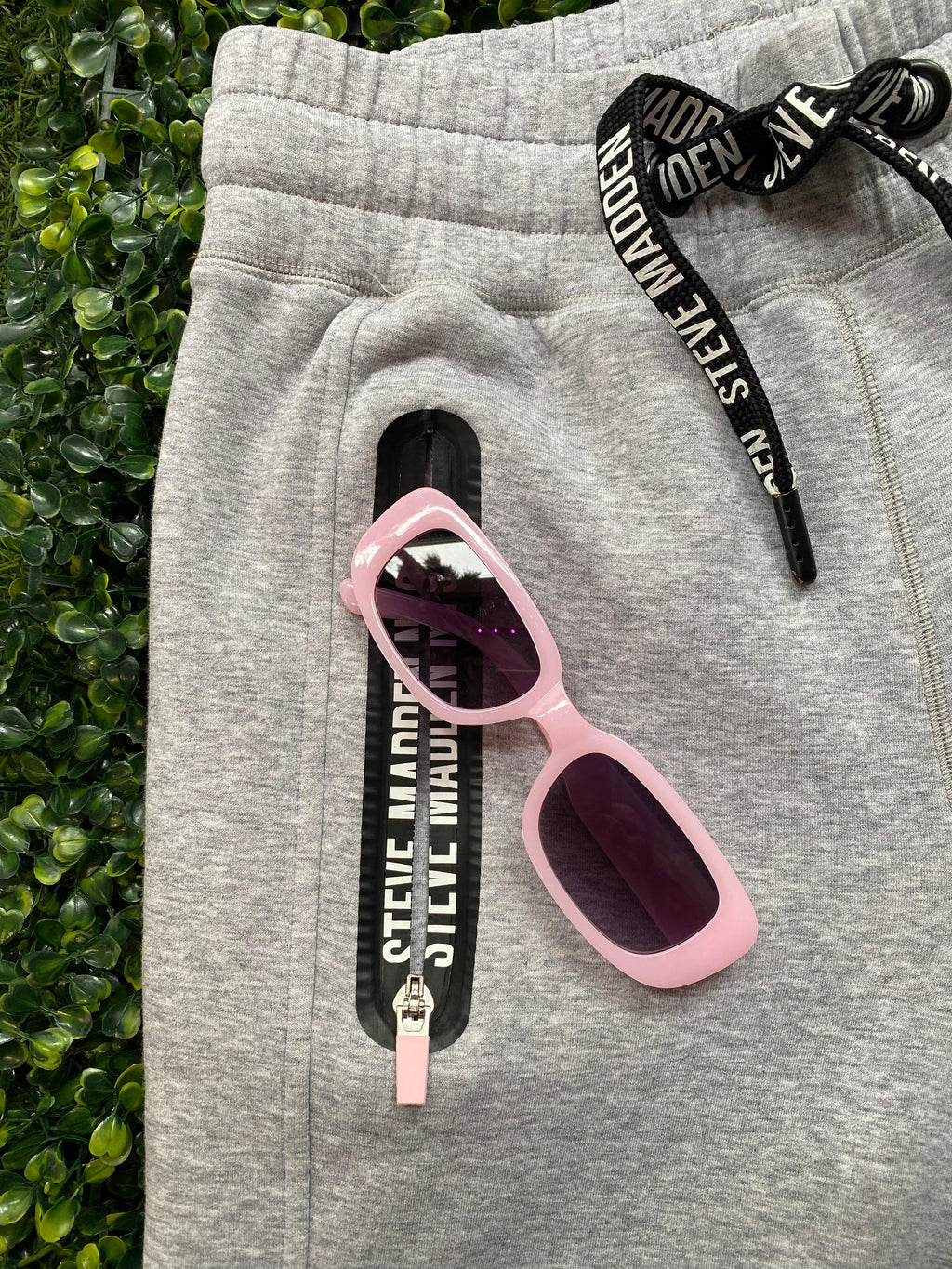 Steve Madden Grey Logo Joggers