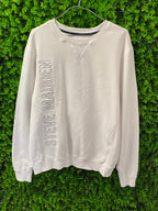 Steve Madden White Logo Sweatshirt
