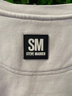 Steve Madden White Logo Sweatshirt