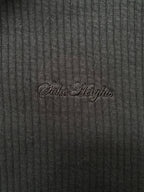 H&M Black Ribbed Hooded Sweatshirt
