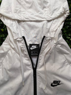 Nike Black & White Hooded Windbreaker Jacket