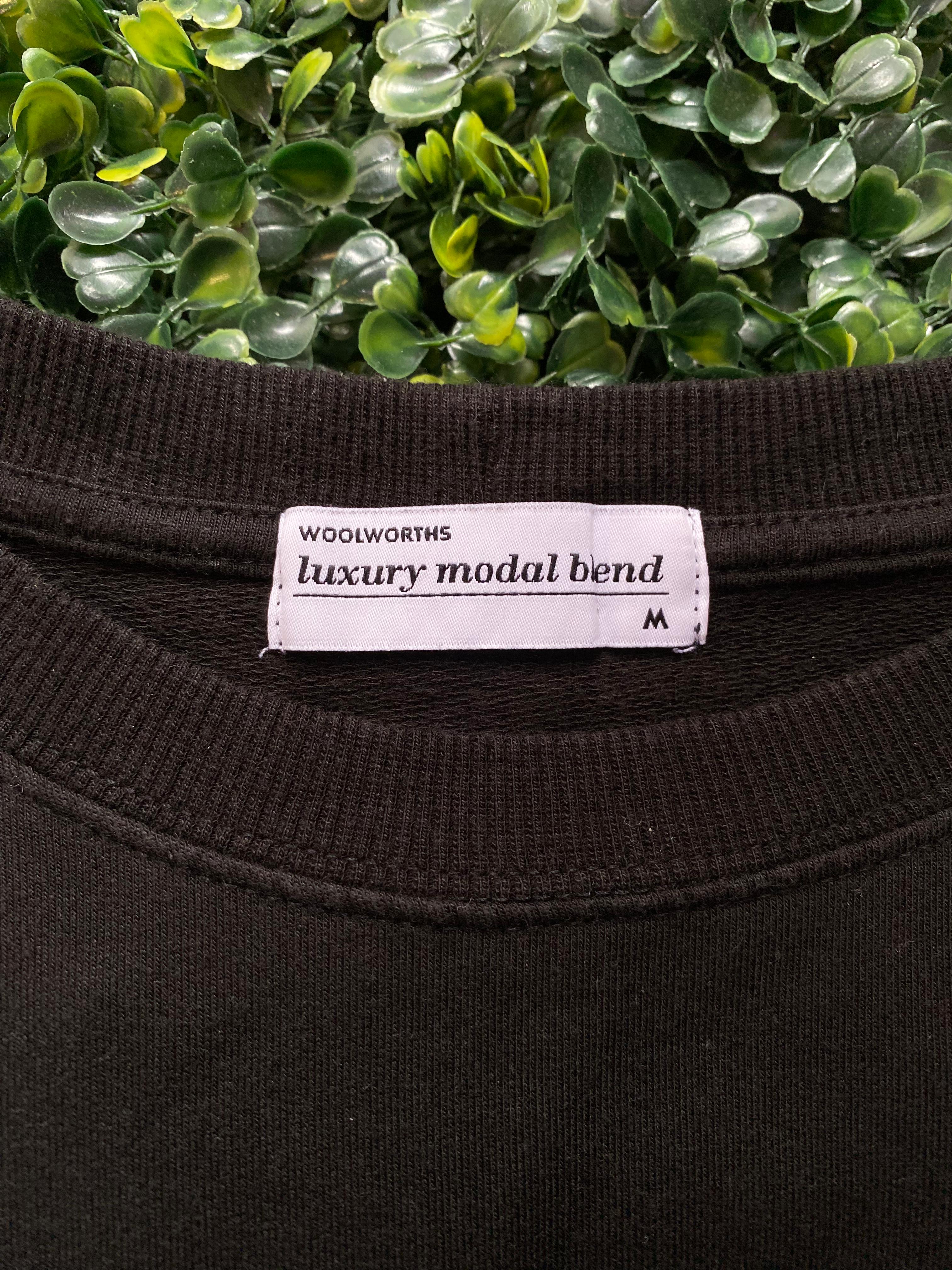 Woolworths Black Luxury Modal Blend Sweatshirt