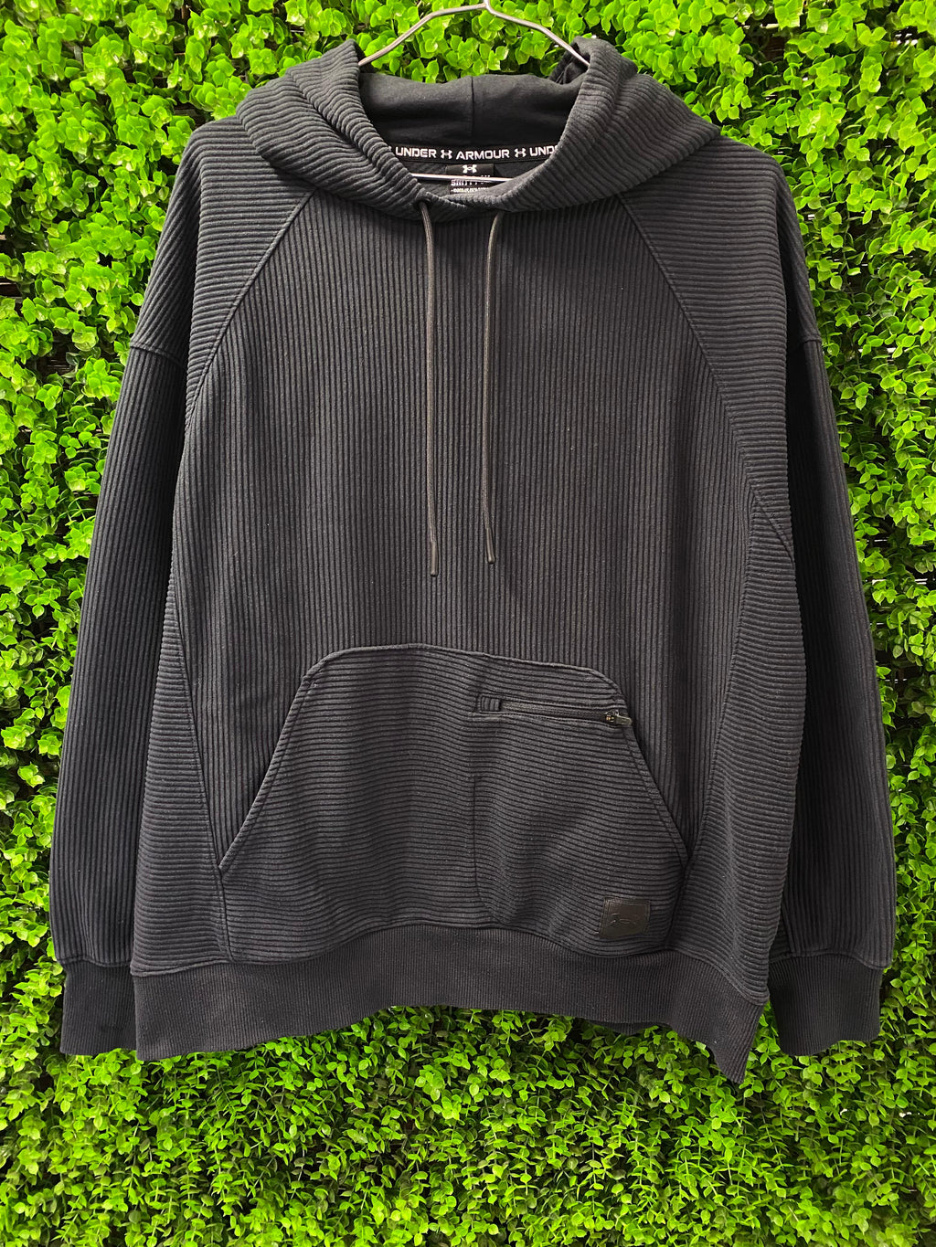 Under Armour Charcoal Ribbed Hoodie