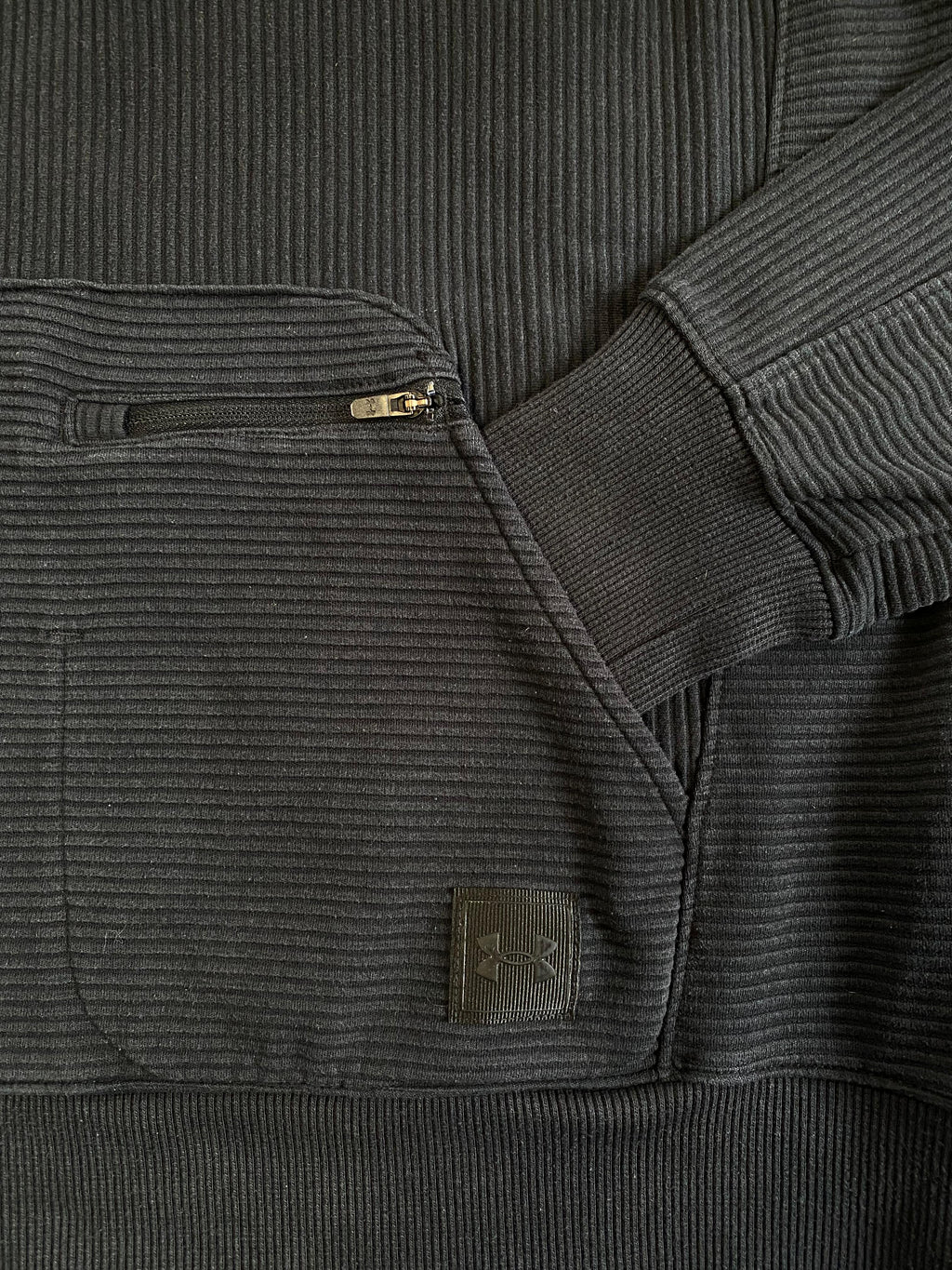 Under Armour Charcoal Ribbed Hoodie