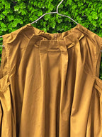 Louisa Mustard Cold-Shoulder Dress