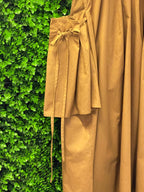 Louisa Mustard Cold-Shoulder Dress